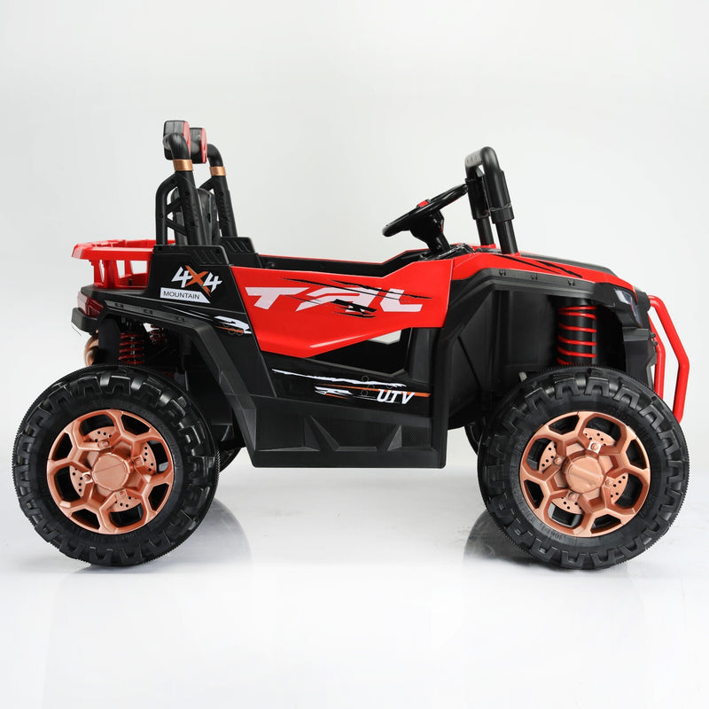 Kids 2-Seat Ride-On UTV with Remote Control, LED Lights, and AUX Input Magic Cars 4