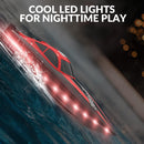 Red RC Boat 20MPH 2.4GHz with Dual Rechargeable Batteries Magic Cars 2