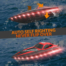 Red RC Boat 20MPH 2.4GHz with Dual Rechargeable Batteries Magic Cars 3