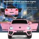 Electric Pink Kids Ride-On Car with Remote Control, Volkswagen Beetle Style Magic Cars 2