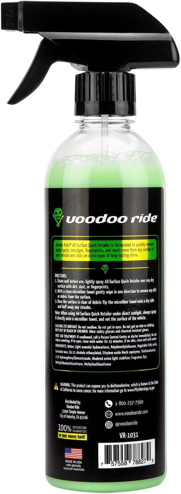 VR-1031 All-Surface Quick Detailer with Streak-Free Formula Enhancing Color and Shine Magic Cars 1