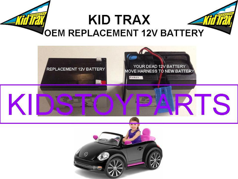 12 Volt Lead Acid Replacement Battery for VW Beetle Kid Trax Vehicle Magic Cars 0