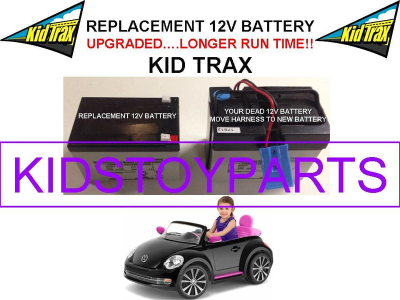 12 Volt Rechargeable Replacement Battery for VW Beetle Kids Trax Toy Car Magic Cars 0