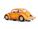 Weathered Yellow VW Beetle Diecast with Robot on Chassis and Charlie Figurine "Bumble" Magic Cars 6