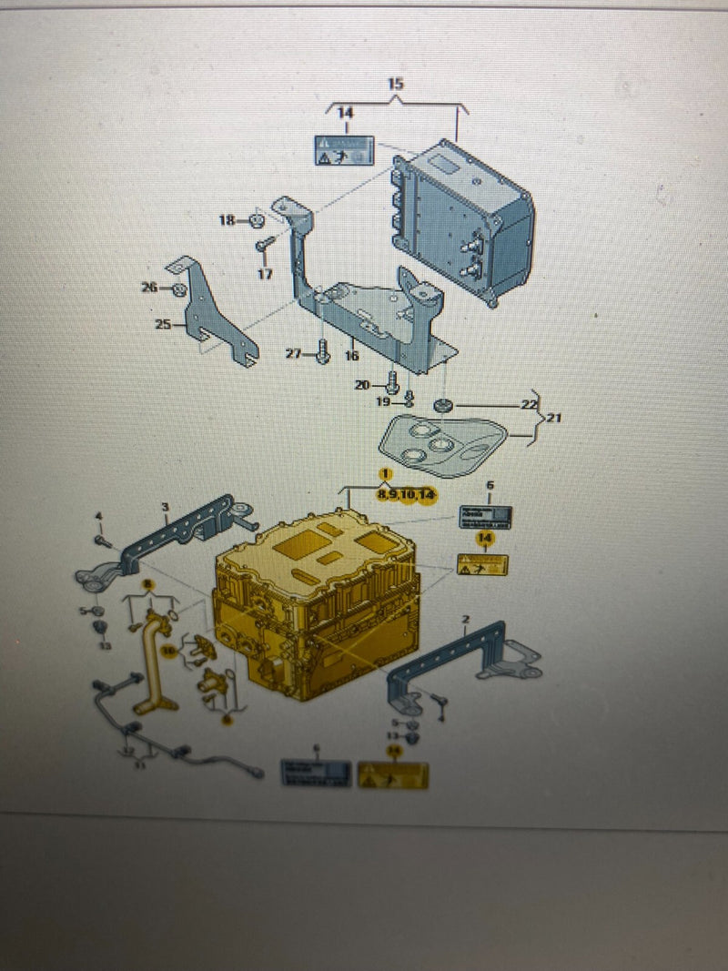 Touareg 760 Electronic Control Unit for Electric Drive 4M2907060 4M2907060B Magic Cars 10