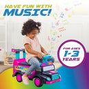 WD23003FT Interactive Musical Push Car Toy for Toddlers with Microphone and Keyboard Magic Cars 3