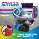 WD23003FT Interactive Musical Push Car Toy for Toddlers with Microphone and Keyboard Magic Cars 4