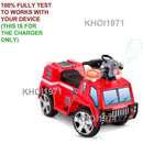 AC Wall Charger Adapter for KT1233WM Kids Trax Fire Rescue Quad Ride-On Bubble Gun Magic Cars 1