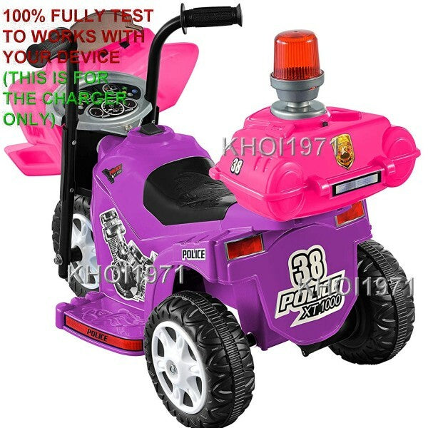 AC Charger Adapter for Kid Motorz Little Patrol Motorcycle Model 0287 Magic Cars 2