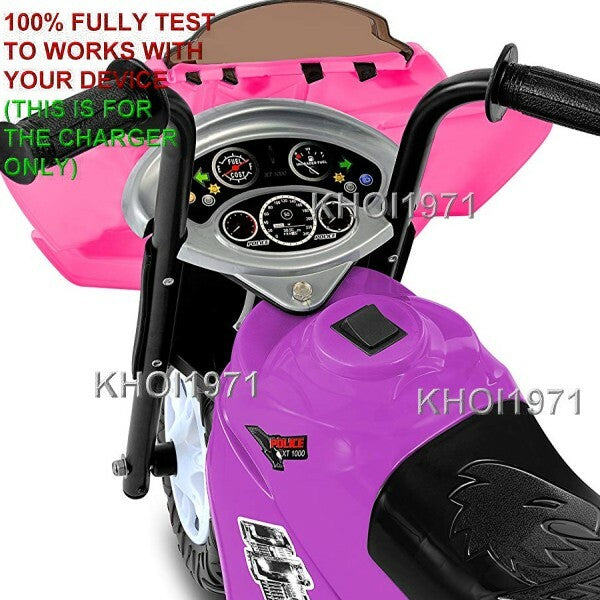 AC Charger Adapter for Kid Motorz Little Patrol Motorcycle Model 0287 Magic Cars 3