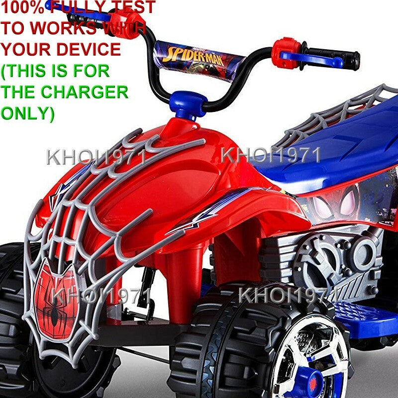 12V AC Wall Charger Adapter for Kid Trax Spiderman Power ATV Ride-On KT1301I Magic Cars 2