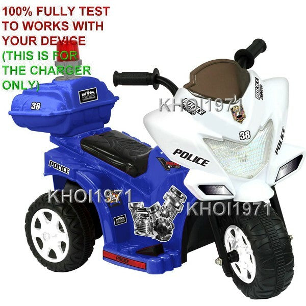 Wall Charger AC Adapter for Kids Motorz Little Police Patrol Ride-On Motorcycle Magic Cars 1