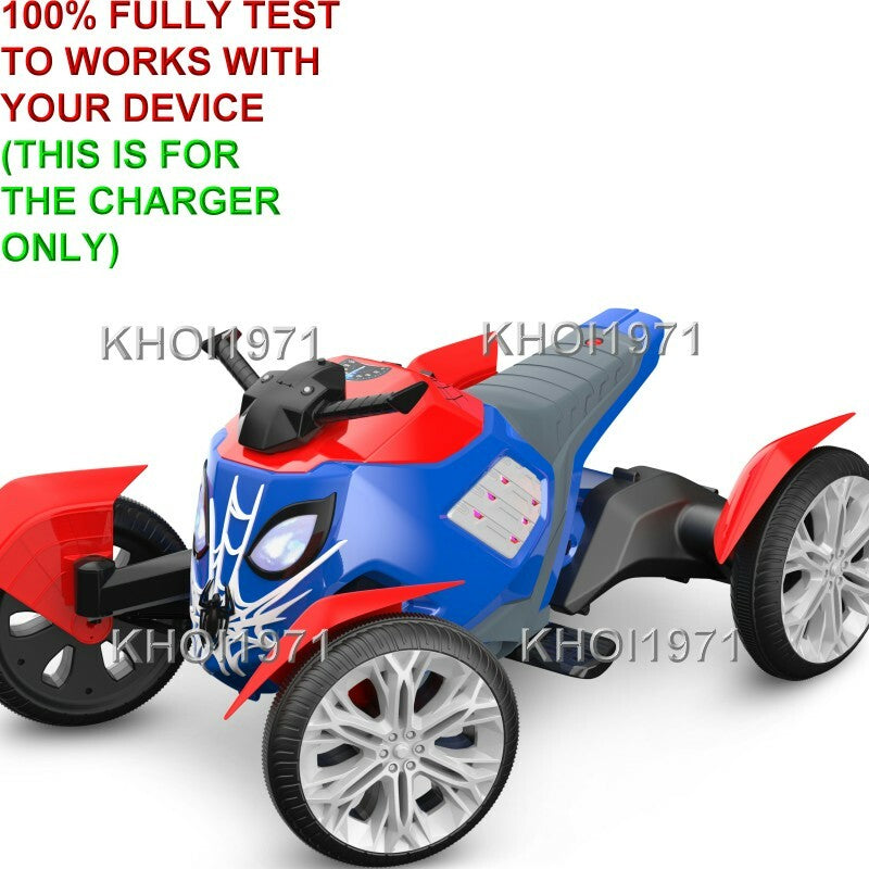 AC Wall Charger Adapter for KT1506 Kidtrax Marvel Spiderman Spiderbike Ride-On Toy Magic Cars 1
