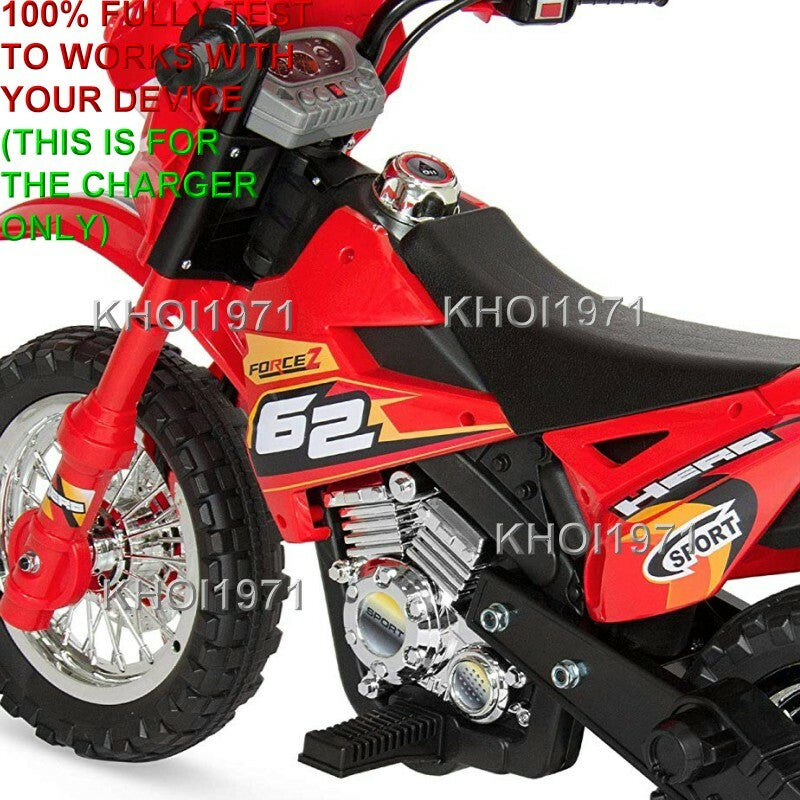 AC Wall Charger Adapter for Blazin Wheels 62 RT Force Z Hero Dirt Motor Bike Ride Magic Cars 6