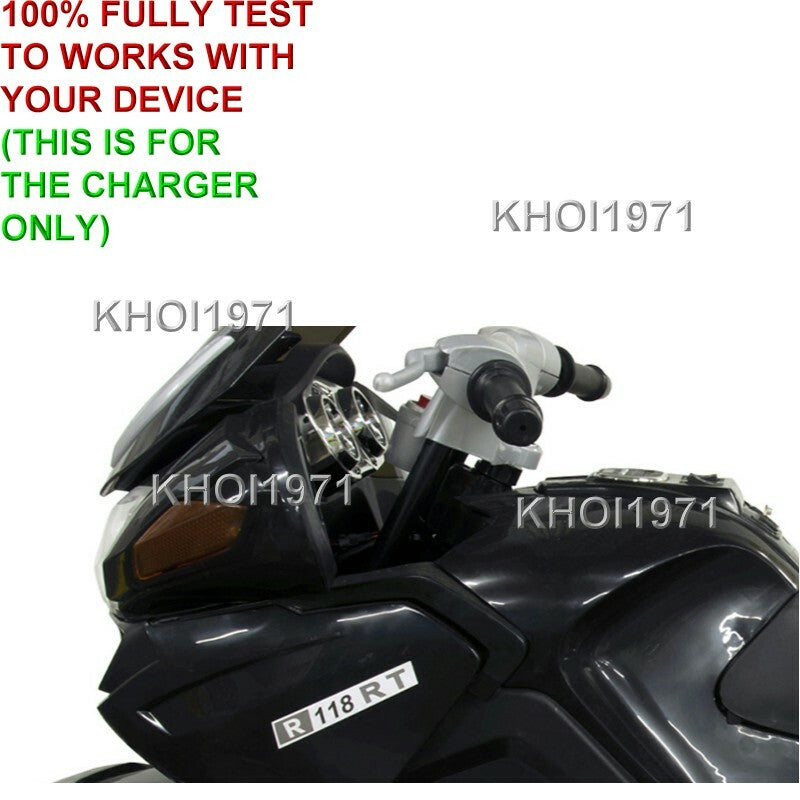 12V AC Wall Charger Adapter for Blazin Wheels Ride-On Motorcycle Bike R118 RT Magic Cars 6