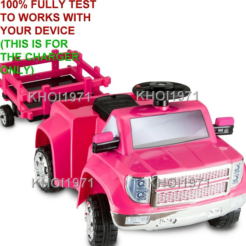 AC Wall Charger Adapter for Kid Trax KT1277WMA Heavy Hauling Ride-On Pickup Truck Magic Cars 4