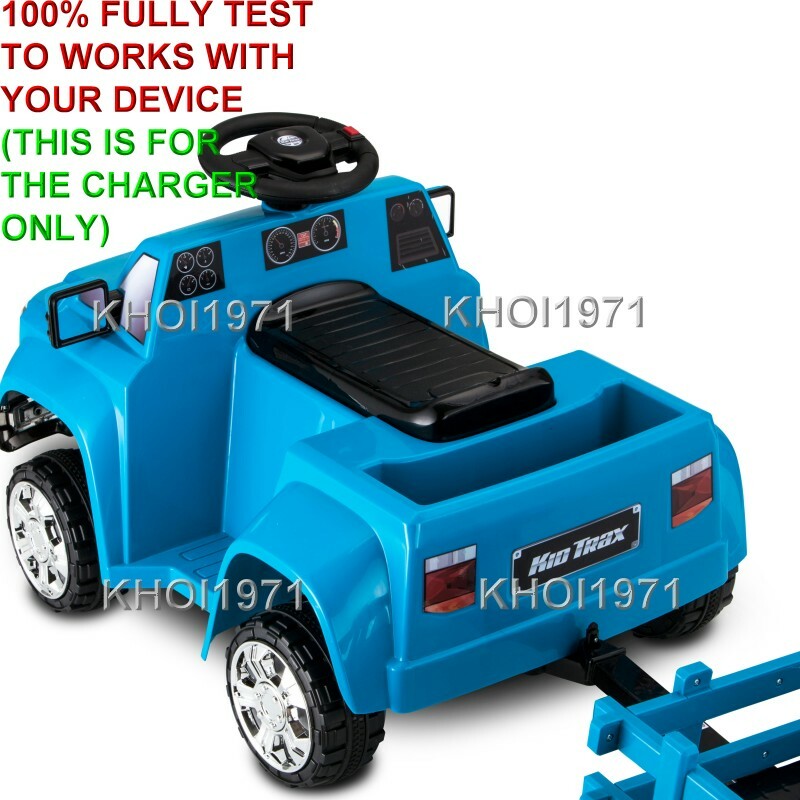 AC Wall Charger Adapter for Kid Trax KT1277WMA Heavy Hauling Ride-On Pickup Truck Magic Cars 5