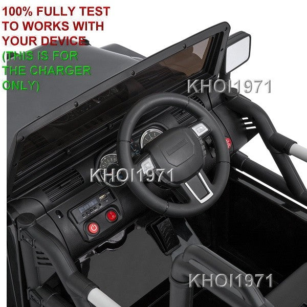 Black AC Wall Charger Adapter 8-F for Truck Ride-On Toys SKY3762 Magic Cars 3