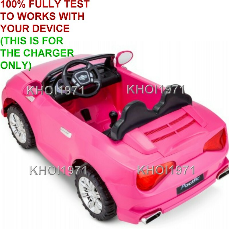 12V AC Charger Adapter for Kidtrax KT1342WM Cool Car Convertible Ride-On Magic Cars 2