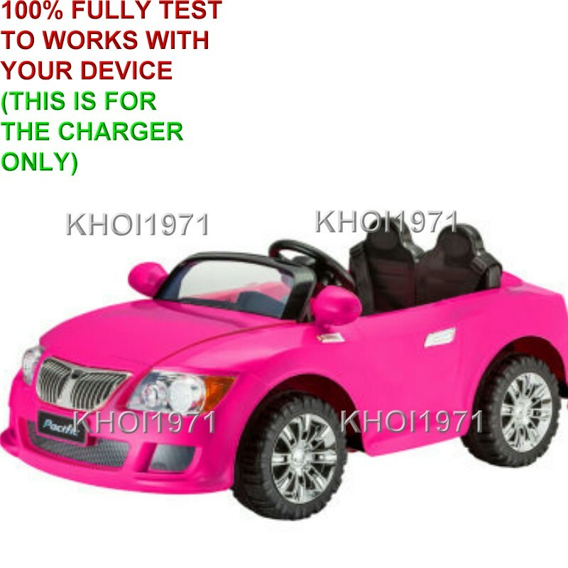 12V AC Charger Adapter for Kidtrax KT1342WM Cool Car Convertible Ride-On Magic Cars 3