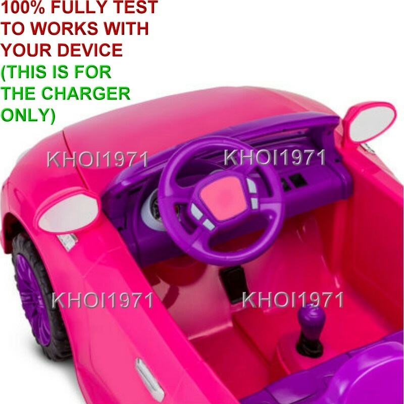12V AC Charger Adapter for Kidtrax KT1342WM Cool Car Convertible Ride-On Magic Cars 4