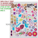 White 8V AC Wall Charger Adapter with Custom Coupe Sticker Decal for KidTrax Ride-On Car Magic Cars 5