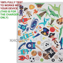 White 8V AC Wall Charger Adapter with Custom Coupe Sticker Decal for KidTrax Ride-On Car Magic Cars 7