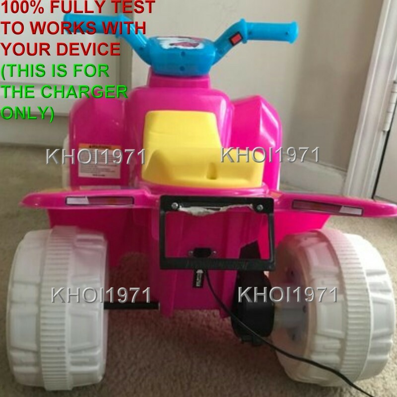 Pink AC Wall Charger Adapter for Dynacraft Trolls Quad Ride-On 8803-20 Magic Cars 2
