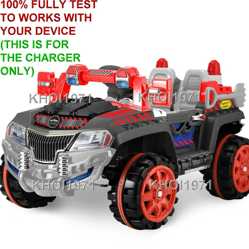 Black AC Wall Charger Adapter 8F4 1157 for Kid Motorz Construction Patrol Truck Ride-On Magic Cars 1