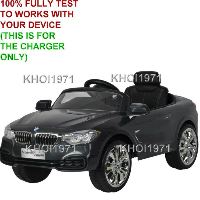 AC Wall Charger Adapter for 12V Ride-On BMW 4 Series Coupe – Red, White, Black Magic Cars 3