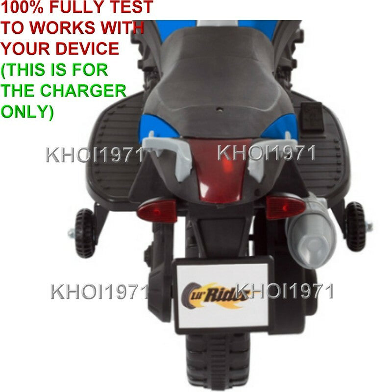 AC Wall Charger Adapter for Little Rider Ride-On Motorcycle Training Wheel Magic Cars 2