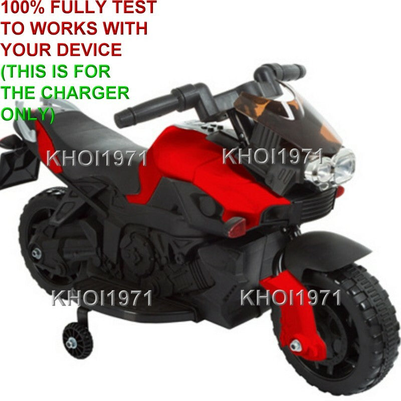 AC Wall Charger Adapter for Little Rider Motorcycle Ride-On with Training Wheel Magic Cars 1