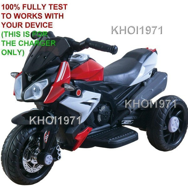 6V AC Charger Adapter for Kid Motorz Speedy 3-Wheel Ride-On Bike 1230-1237 Model Magic Cars 1