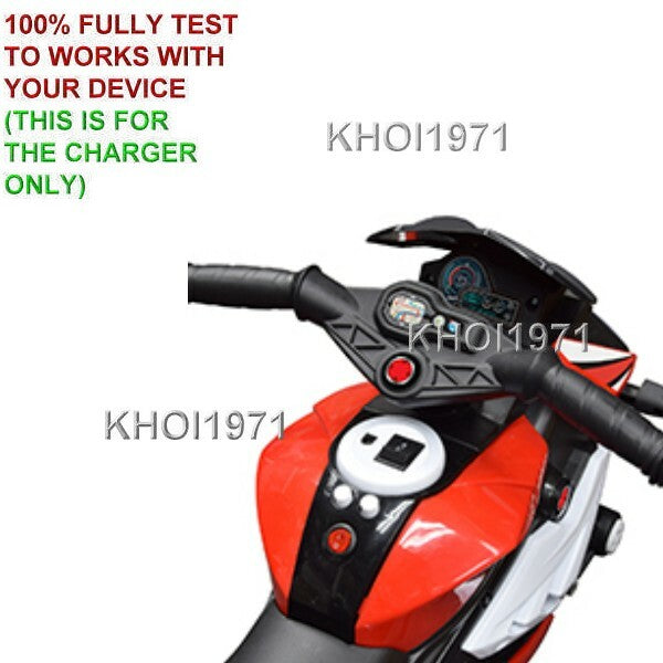 6V AC Charger Adapter for Kid Motorz Speedy 3-Wheel Ride-On Bike 1230-1237 Model Magic Cars 3
