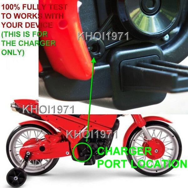 AC Wall Charger Adapter for 17038 Elasticycle Ride-On Toy from Pixar Incredibles 2 Magic Cars 2