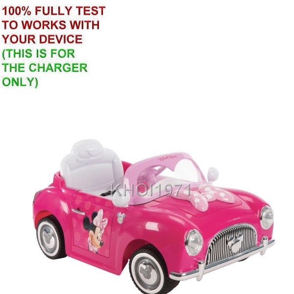AC Wall Charger Adapter for 6V Ride-On Car Battery Compatible with Minnie Mouse Model 17096 Magic Cars 1