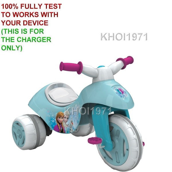 AC Wall Charger Adapter for Dual Power Disney Frozen Ride-On Trike Model 17295 Magic Cars 1