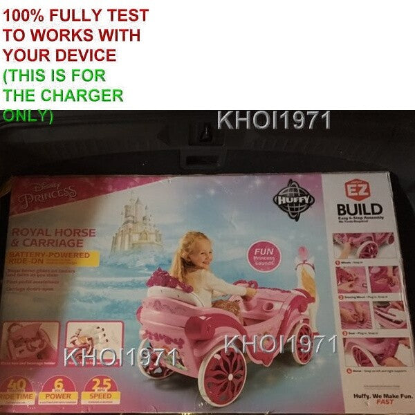 AC Wall Charger Adapter for Disney Princess Royal Horse Carriage Toy Model 17358 Magic Cars 6
