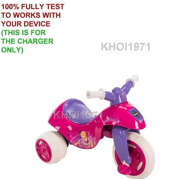 AC Wall Charger Adapter for 6V Battery-Powered Disney Princess Ride-On Tricycle Model 17517 Magic Cars 1