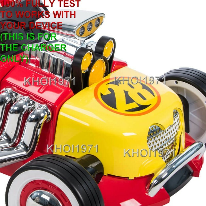 AC Wall Charger Adapter for Huffy Disney Mickey Roadster Racer Ride-On Toy Model 17607 Magic Cars 3