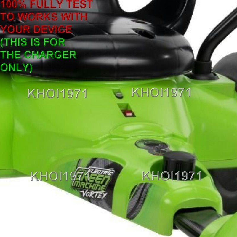 AC Wall Charger Adapter for 12V Battery Ride-On Green Vortex Machine Model 17909P Magic Cars 3