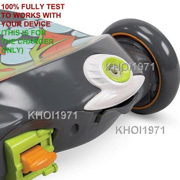 AC Wall Charger Adapter for 18007P 2-in-1 Bubble Scooter Ride-On Dragons Magic Cars 2