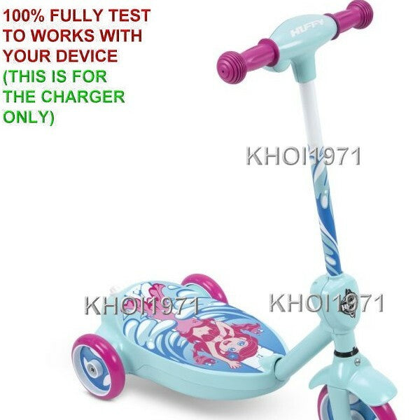 AC Wall Charger Adapter for 18037P 2-in-1 Bubble Scooter Mermaid Ride-On Magic Cars 1