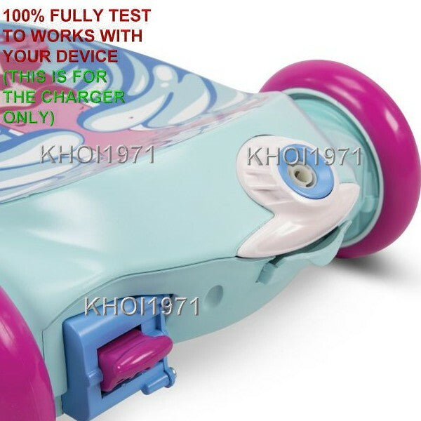 AC Wall Charger Adapter for 18037P 2-in-1 Bubble Scooter Mermaid Ride-On Magic Cars 2