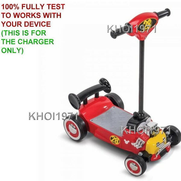 AC Charger Adapter for Huffy Disney Mickey Mouse Ride-On Scooter Model 18328 Magic Cars 1