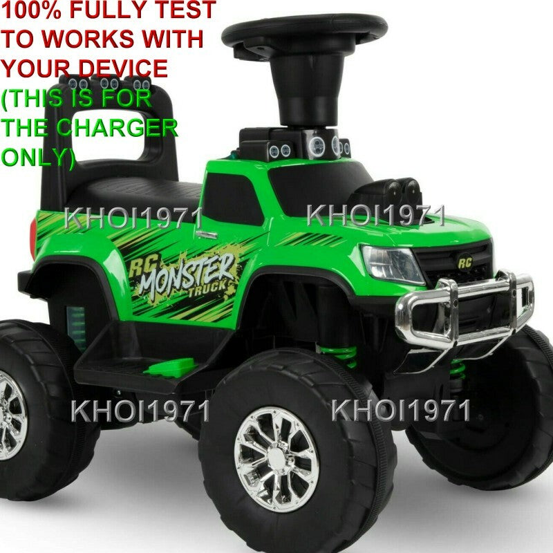 AC Wall Charger Adapter for 12V Battery Huffy RC Monster Truck Ride-On Model 19088 Magic Cars 2
