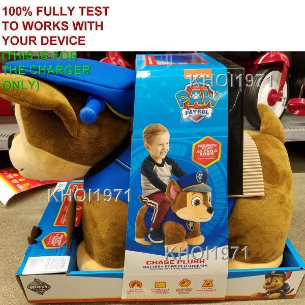 6V AC Wall Charger Adapter for Huffy PAW Patrol Chase Deluxe Ride-On Toy Magic Cars 2