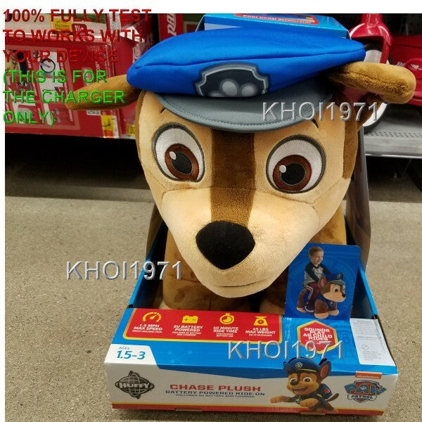 6V AC Wall Charger Adapter for Huffy PAW Patrol Chase Deluxe Ride-On Toy Magic Cars 3