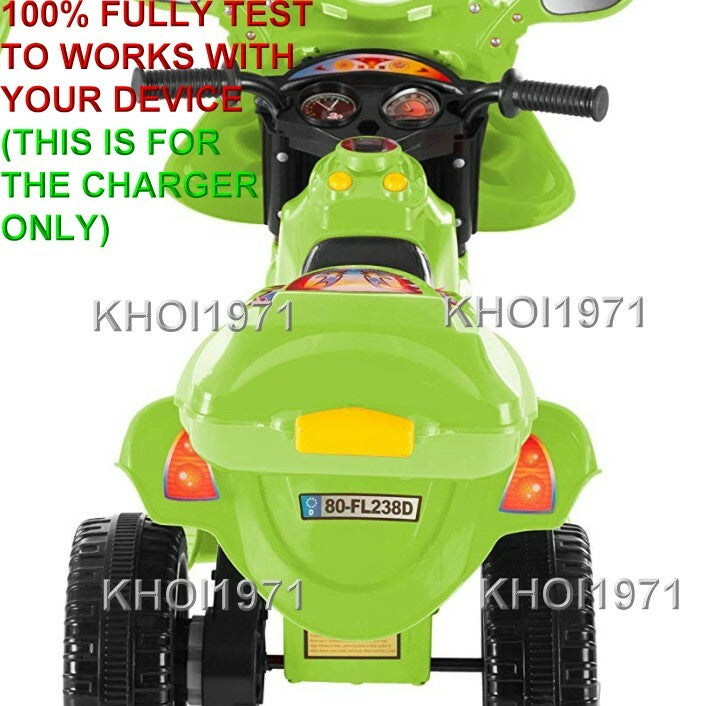 AC Wall Charger Adapter for 80-FL238D-R Little Rider 3-Wheel Ride-On Trike Bike Magic Cars 10