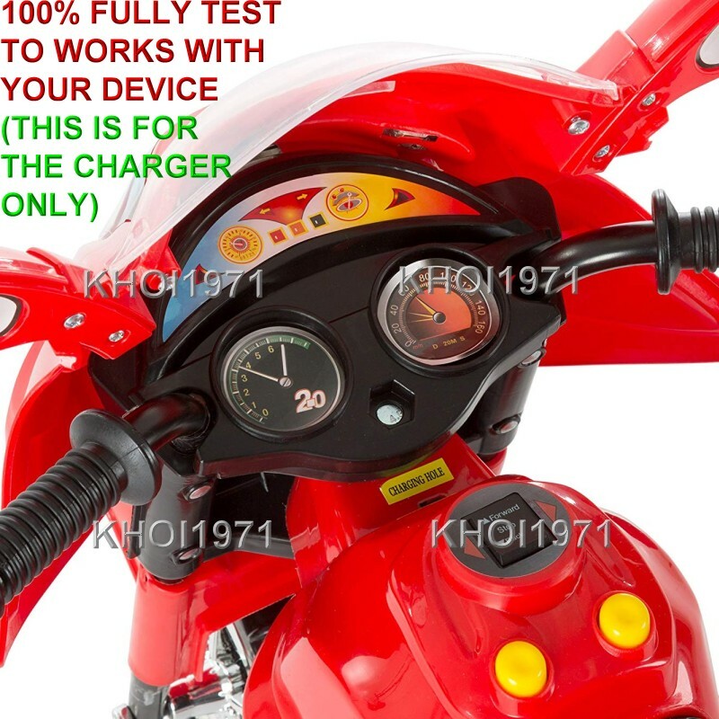 AC Wall Charger Adapter for 80-FL238D-R Little Rider 3-Wheel Ride-On Trike Bike Magic Cars 6